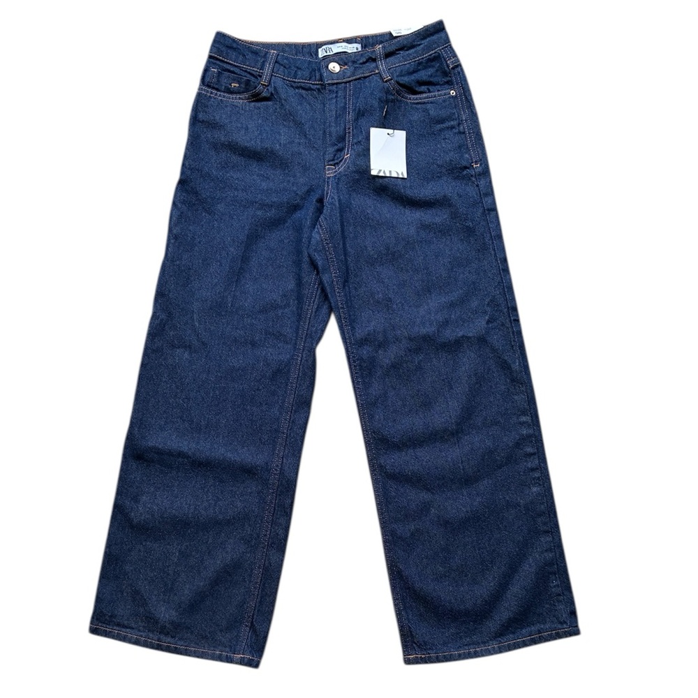ZARA NWT Women’s High Rise Wide Leg Jeans Size 4 27” NEW